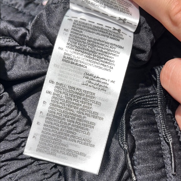 NWOT Adidas Black and Light Pink Athletic Running Shorts with Reflective Details - Picture 6 of 8